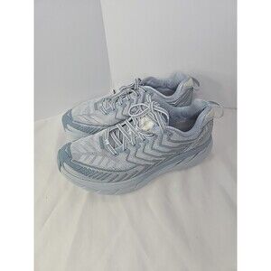 HOKA One One Clifton 4 Sky Blue chevron Running Shoes  Size 9
